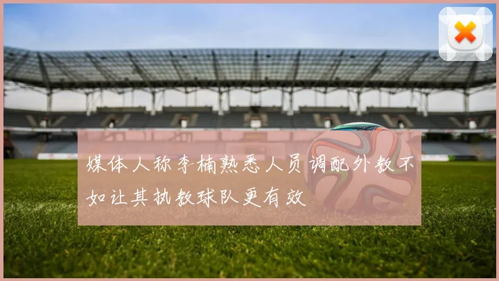 媒体人称李楠熟悉人员调配外教不如让其执教球队更有效
